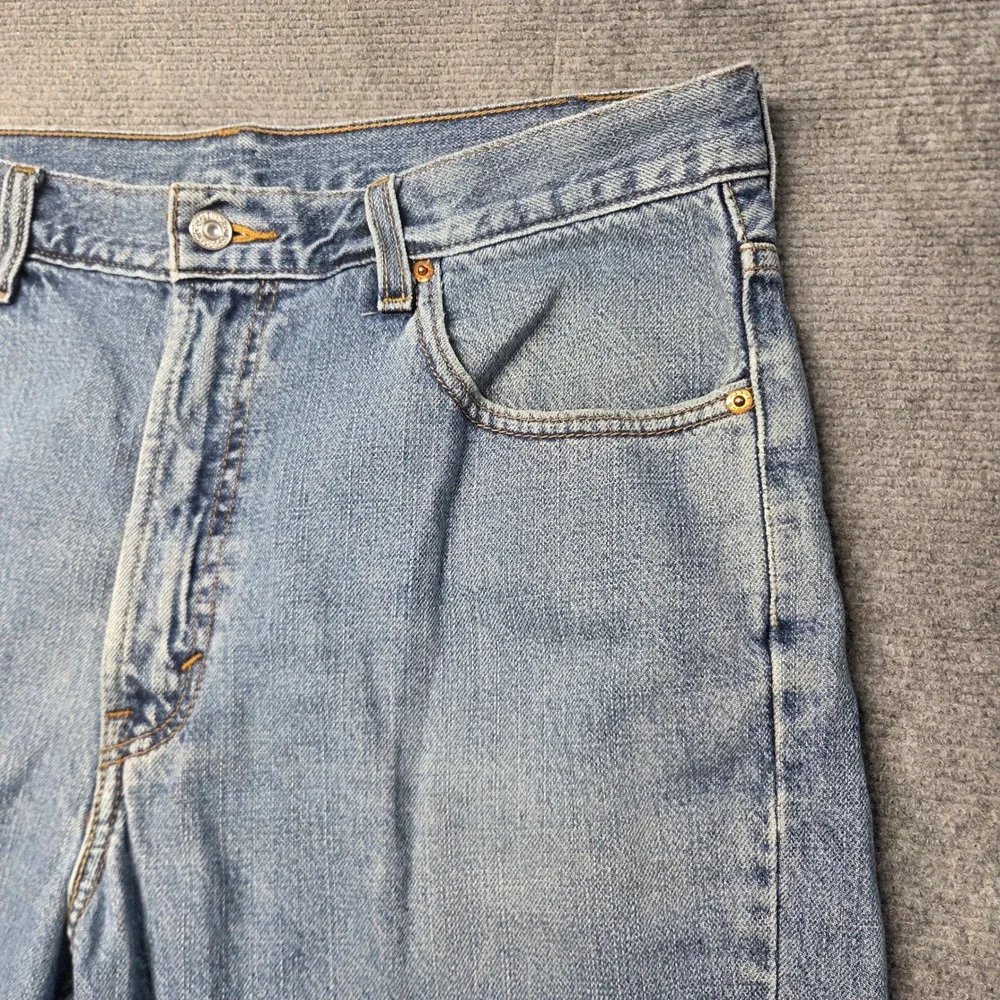 Levis 505 Regular Fit Denim Shorts Mens 36 Blue Medium Wash Cotton 505-0275